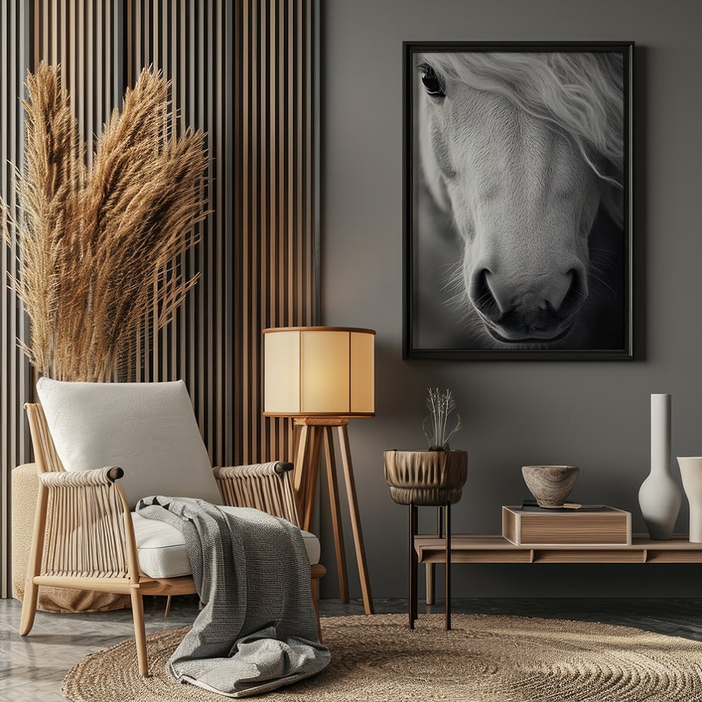 affiche cheval blanc