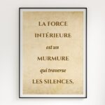 affiche citation force intérieure résilience poster inspiration