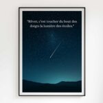 affiche citation inspirante poster inspiration rêves