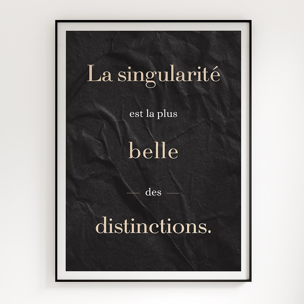 affiche citation inspirante sensibilité atypique poster inspirant
