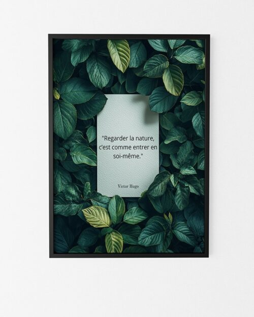 affiche citation victor hugo poster inspirant