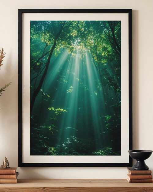 affiche forêt poster nature