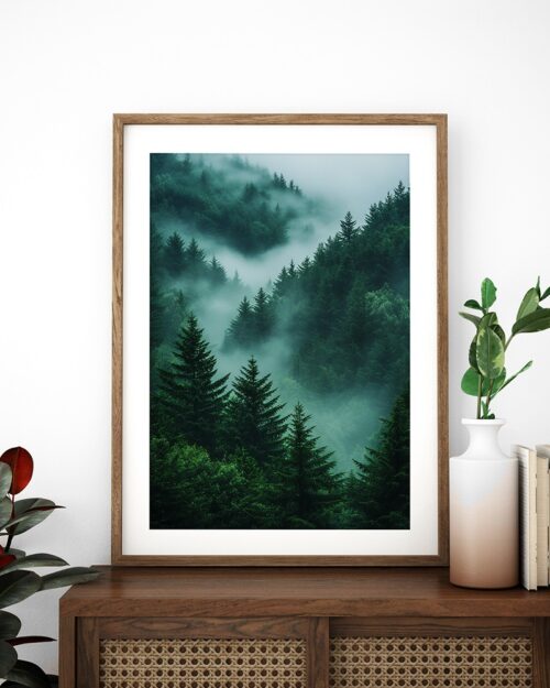 affiche forêt poster nature