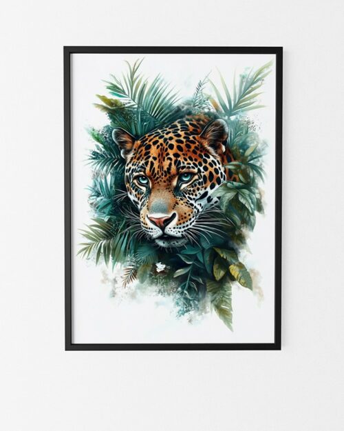 affiche jaguar style exotique
