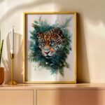 affiche jaguar style exotique tableau