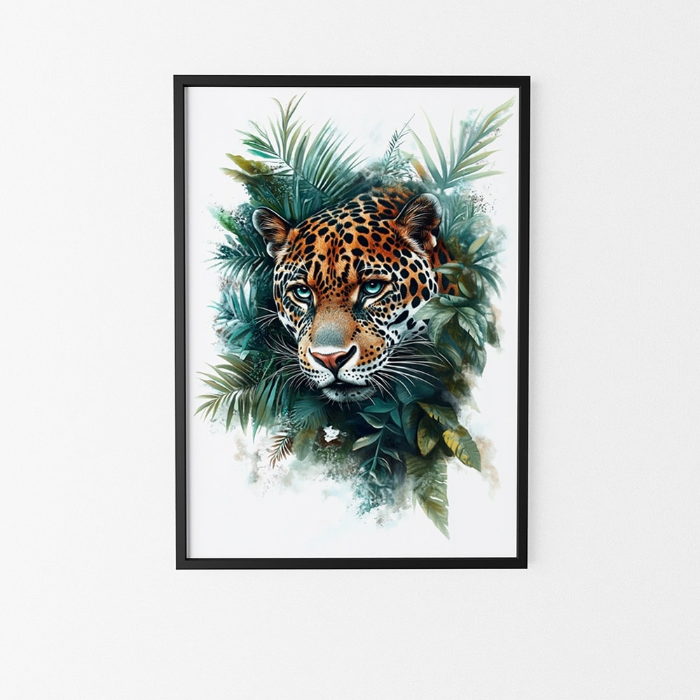 Affiche jaguar exotique