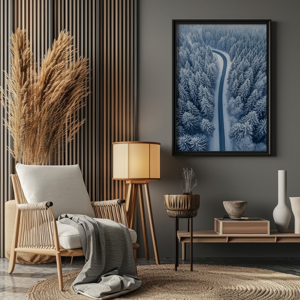 affiche paysage hivernal poster nature