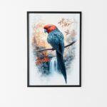 affiche perroquet poster animalier
