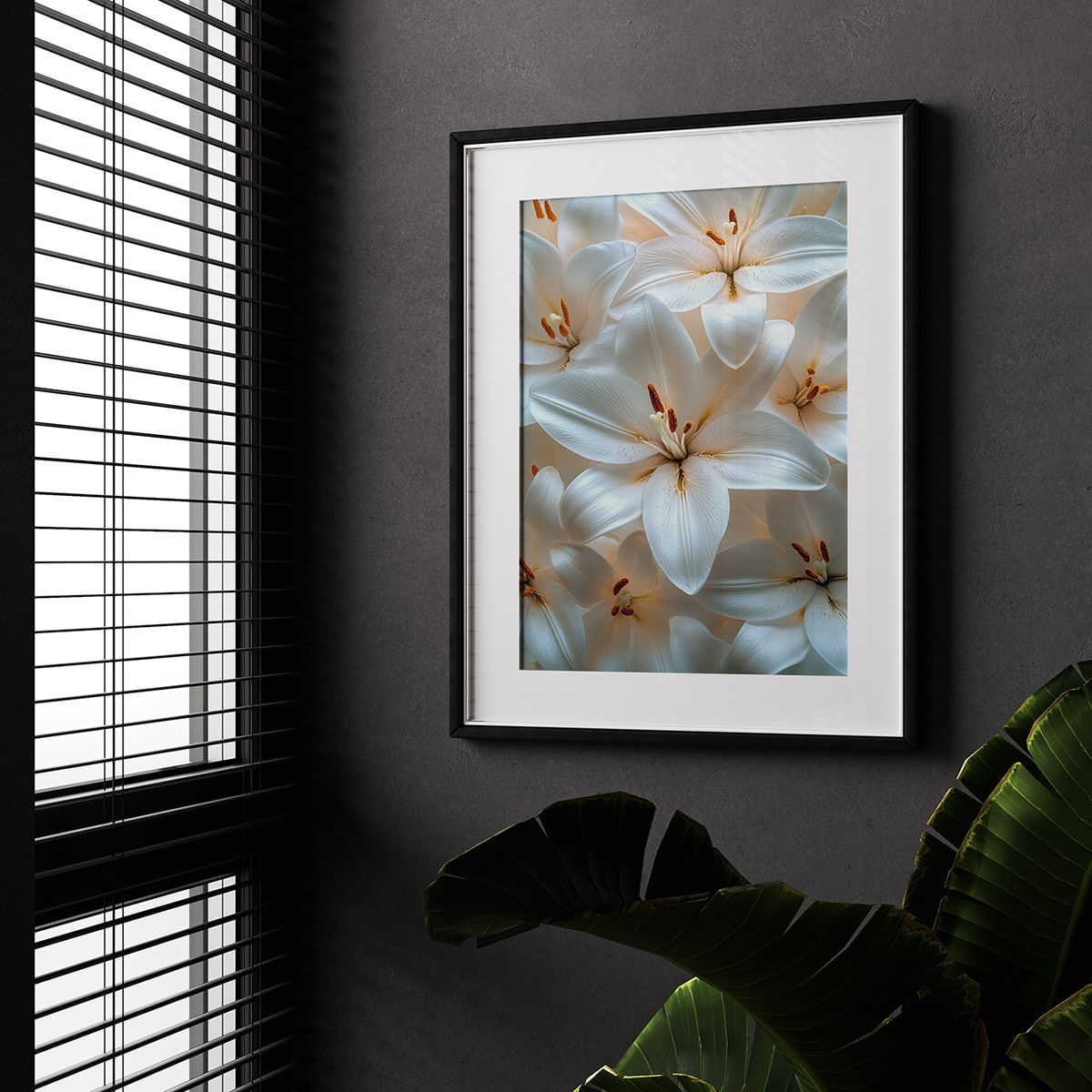 poster floral lys affiche murale fleurs