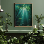 poster forêt affiche nature paysage