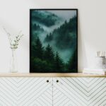 poster forêt nature affiche verdure