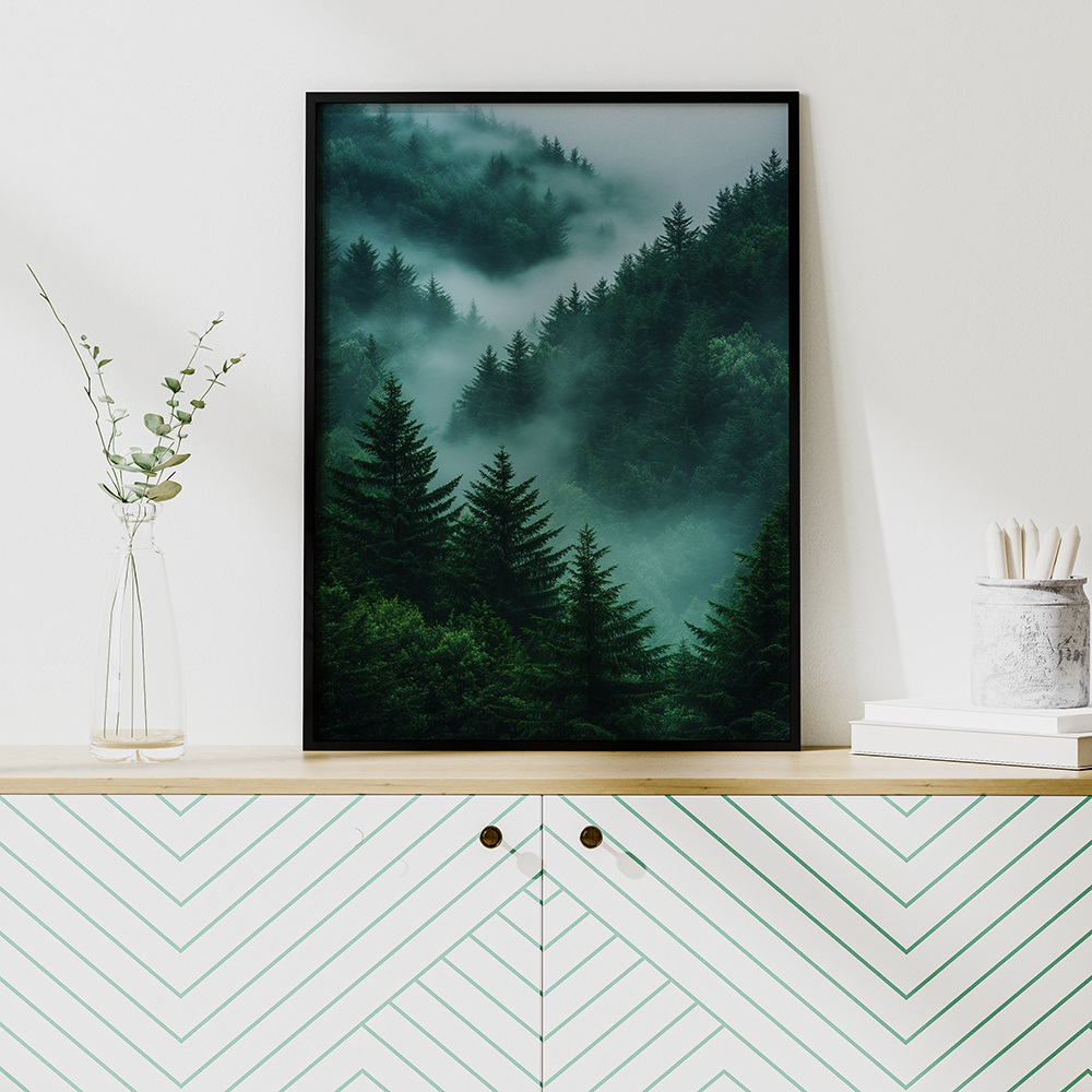 poster forêt nature affiche verdure