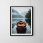 affiche barque poster paysage nature