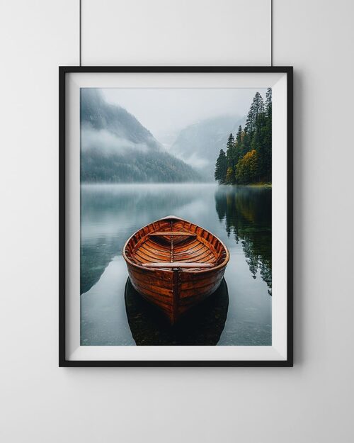 affiche barque poster paysage nature