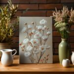 affiche fleurs de coton poster floral
