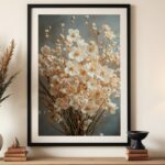 affiche fleurs séchées poster floral