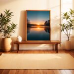 affiche lac poster nature