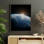 affiche planète Terre deco murale