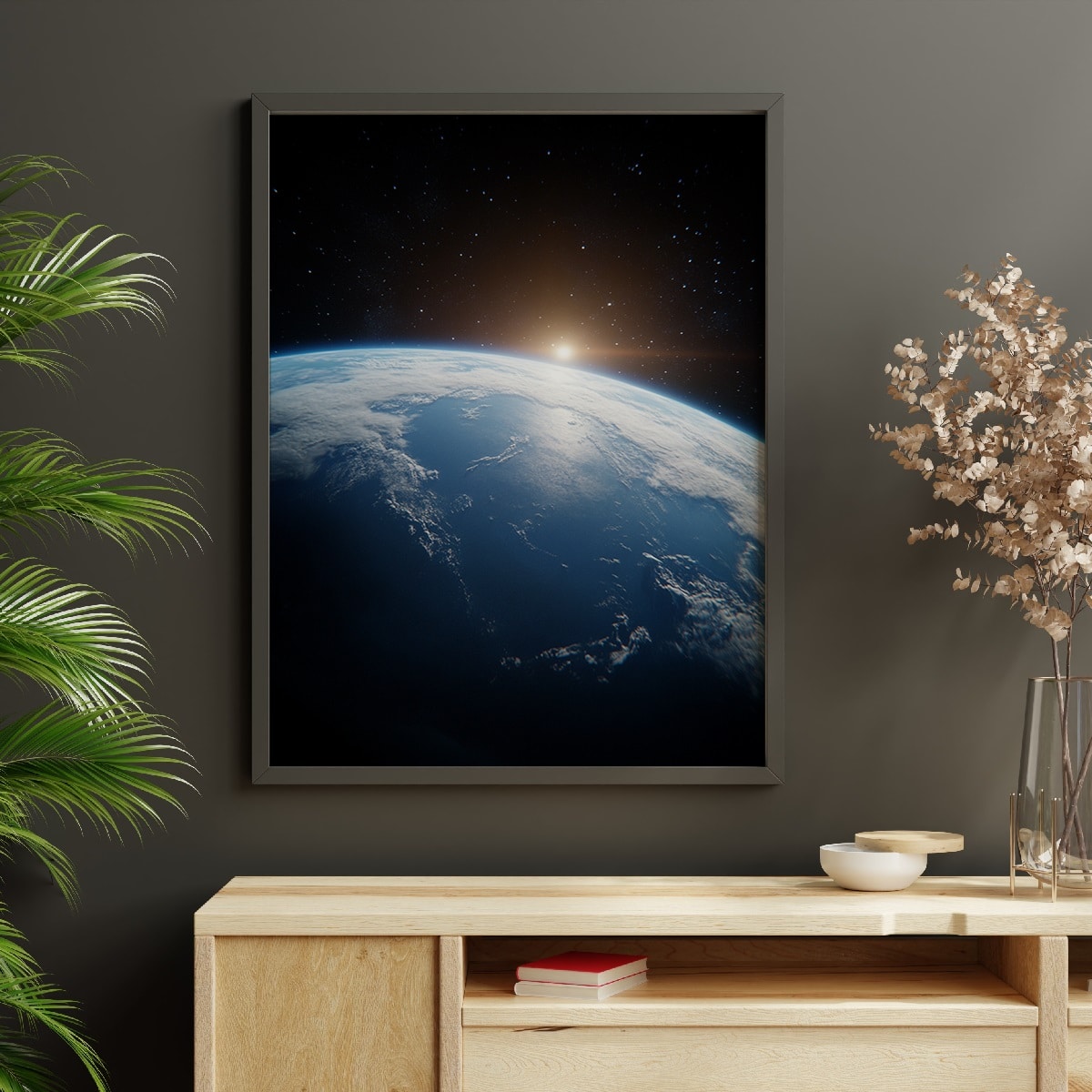affiche planète Terre deco murale