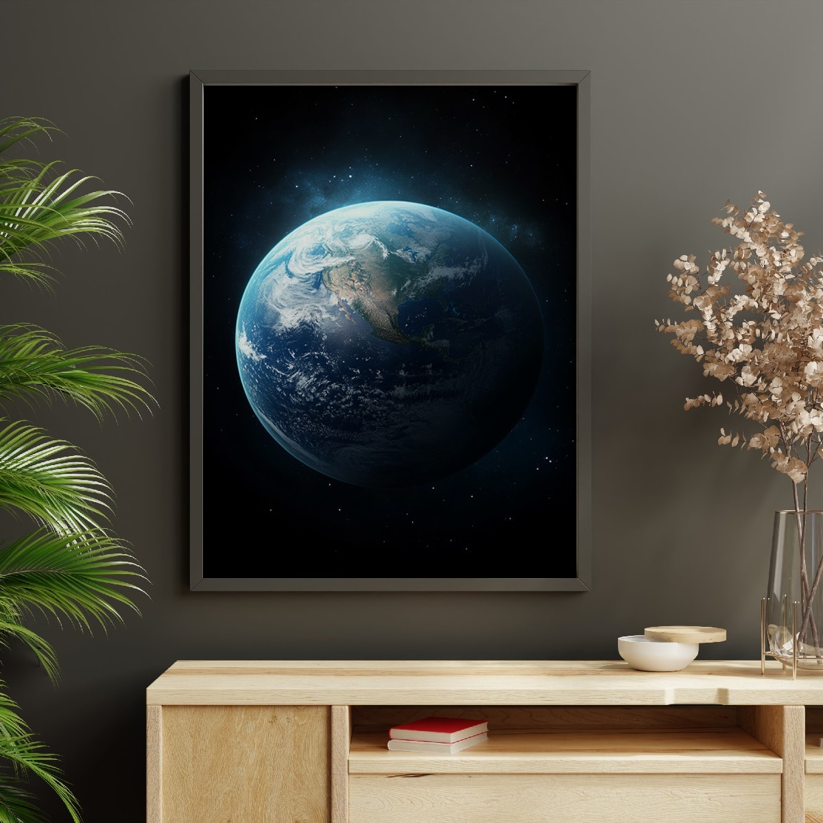 affiche planete Terre deco spatiale