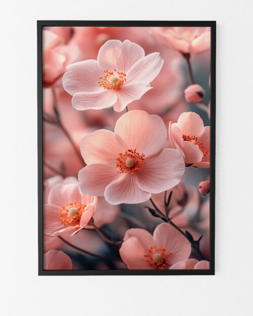 illustration fleurs roses