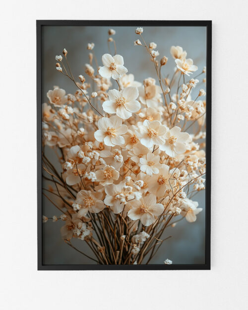 Affiche fleurs séchées