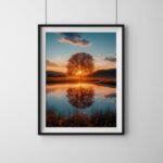 poster paysage affiche lac