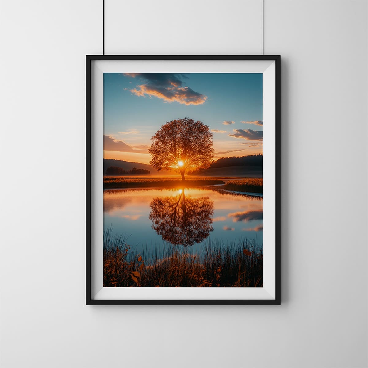 poster paysage affiche lac