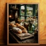 affiche cuisine rustique style campagne decoration murale