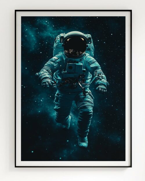 poster astronomie deco astronaute