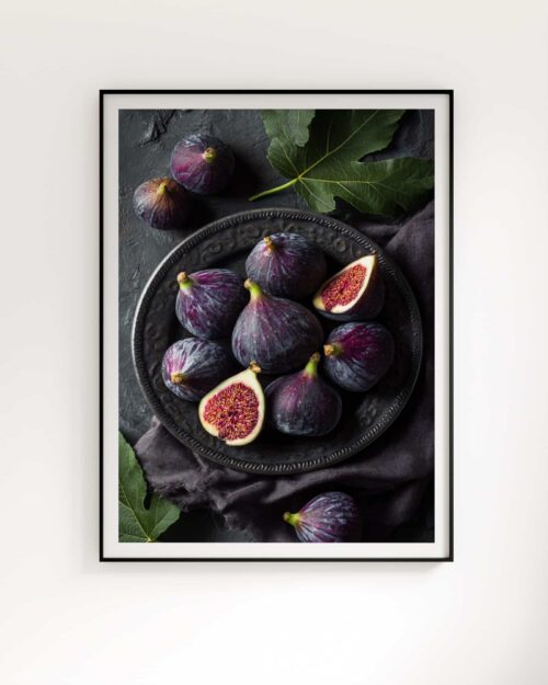 poster cuisine figues décoration murale