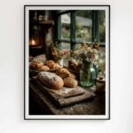 poster cuisine rustique affiche deco