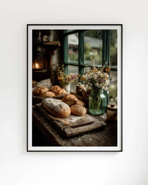 poster cuisine rustique affiche deco