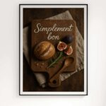 poster pain figues affiche cuisine