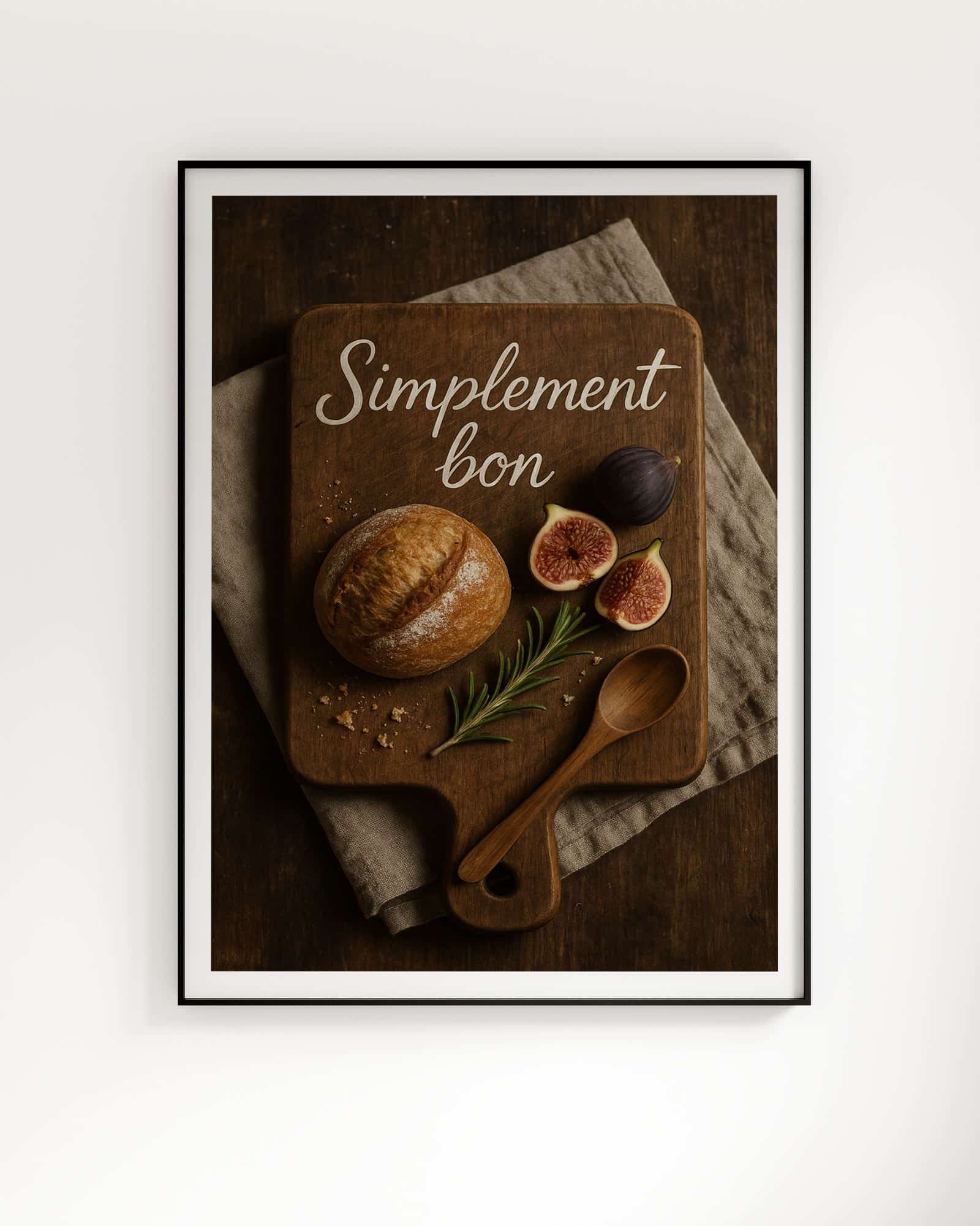 poster pain figues affiche cuisine