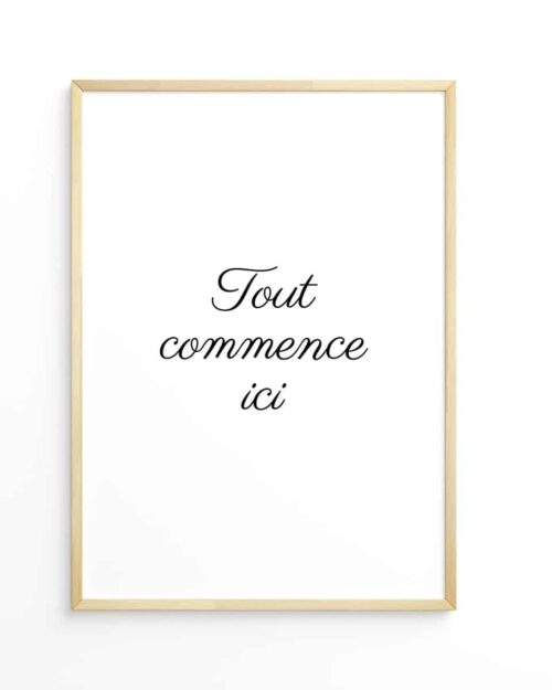 affiche citation inspirante poster inspiration déco